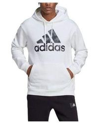 adidas - Camo Print French Terry Hoodie - Lyst
