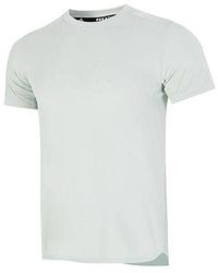 adidas - Solid Color Athleisure Casual Sports Round Neck Short Sleeve Flax Green T-shirt - Lyst