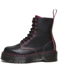Dr. Martens - Jadon Ii Neon Star Leather Platform Boots - Lyst