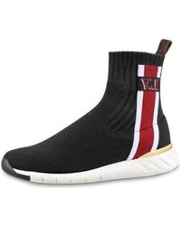 Louis Vuitton - Lv Aftergame High-top Sports Shoes Black - Lyst