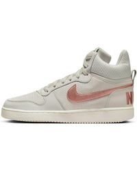 Nike - (Wmns) Court Borough Mid Premium 'Light Bone Metallic Bronze' - Lyst