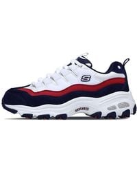 Skechers - (Wmns) D'Lites 1.0 Low-Top Clunky Shoes - Lyst