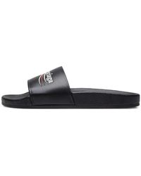 Balenciaga - Wave Logo Slippers Sandals - Lyst