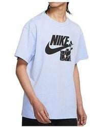 Nike - Flowers Alphabet Logo Printing Casual Sports Short Sleeve Light T-Shirt - Lyst