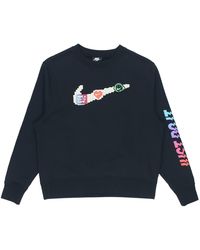 Nike - (Wmns) Sportswear Logo Fleece Crew Sweatshirt Multi' - Lyst