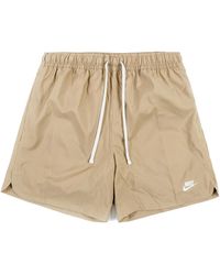 Nike - Sportswear Essentials Lined Flow Shorts 'Khaki' - Lyst