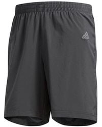adidas - Own The Run Sho Training Sports Reflective Stripe Woven Shorts - Lyst