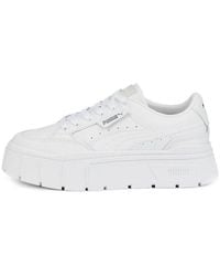 PUMA - (Wmns) Mayze Stack Leather 'Triple' - Lyst