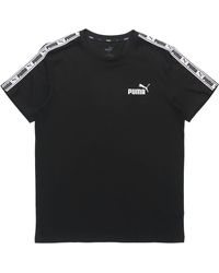 PUMA - Taping Logo T-Shirt - Lyst