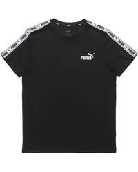 PUMA - Taping Logo T-Shirt - Lyst