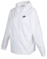 Nike - (Wmns) As W Sportswear Rpl Wr Essntl Wvn Jkt Jacket - Lyst