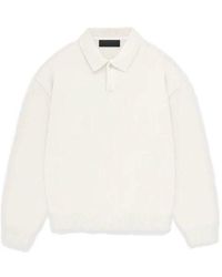 Fear Of God - Fw23 Knit Polo 'Cloud Dancer' - Lyst