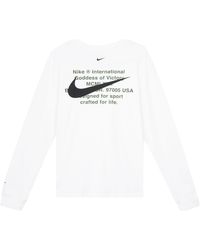 Nike - Swoosh Casual Sports Double-Hook Crew-Neck Long Sleeve - Lyst