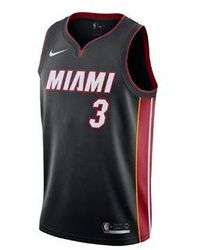 Nike - Nba Dwyane Wade Icon Edition Swingman Jersey Miami Heat No. 3 Team Limited Sw Fan Edition 864487-025 - Lyst