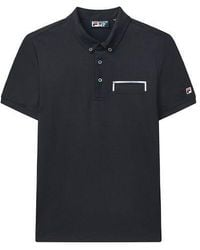 Fila - Casual Sports Breathable Short Sleeve Polo Shirt - Lyst