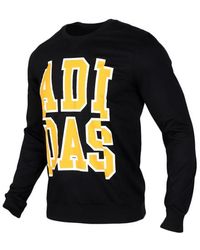 adidas - Neo Large Logo Printing Round Neck Pullover - Lyst