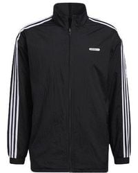 adidas - Originals Reverse Tt Casual Sports Reversible Stand Collar Zipper Jacket - Lyst