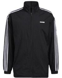 adidas - Originals Reverse Tt Casual Sports Reversible Stand Collar Zipper Jacket - Lyst