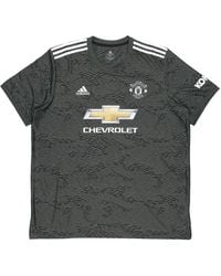 adidas - Mufc A Jsy 20-21 Season Manchester United Away Sw Fan Edition Sports Short Sleeve Jersey - Lyst