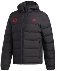 adidas - Casual Printing Hooded Stay Warm Windproof Sports Down Jacket - Lyst