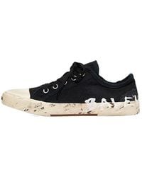 Balenciaga - Paris Low Top Sneakers Destroyed Cotton And Rubber With Graffiti' - Lyst