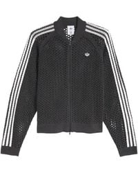 adidas - X Clot Fw24 Crochet Track Jacket Asia Sizing Carbon' - Lyst
