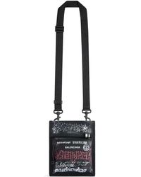Balenciaga - Explorer Small Pouch With Strap Diy Metal Allover - Lyst