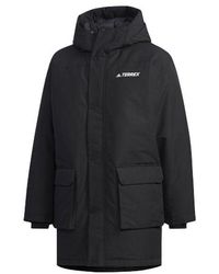 adidas - Xplr Dwn Stay Warm Outdoor Hooded Down Jacket - Lyst