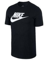 Nike - Sportswear Tee Icon Futura Casual Sport Alphabet Printing Round Neckshort Sleeve - Lyst