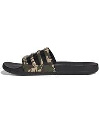 adidas Adilette Comfort Slide Camo' in Black for Men | Lyst UK
