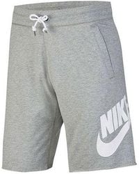 Nike - Large Logo Printing Drawstring Sports Shorts - Lyst
