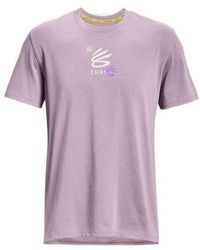 Under Armour - Curry 3's Hvyweight T-Shirt 'Lilac' - Lyst