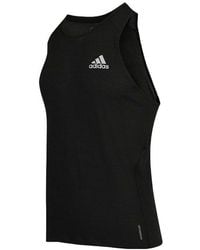 adidas - Alphabet Logo Round Neck Sports Vest - Lyst