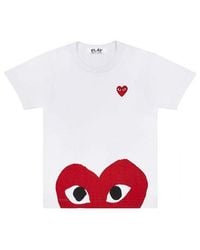 COMME DES GARÇONS PLAY - (Wmns) Half Heart Logo Tee - Lyst