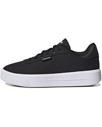 adidas - (Wmns) Court Platform Cln Shoes 'Core' - Lyst