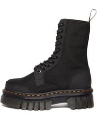 Dr. Martens - Dr.martens Audrick 10-eye Synthetic Leather Platform Boots - Lyst
