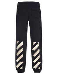 Off-White c/o Virgil Abloh - Cotton Logo Loose Stripe Sweatpants Tape - Lyst