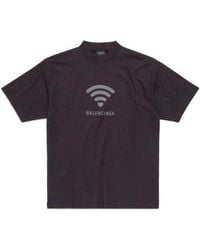 Balenciaga I Love Cats Xl T-shirt in Black | Lyst Balenciaga I Love Cats Xl T-shirt in Black | Lyst