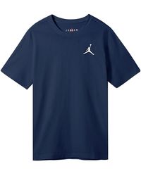 Nike - As J Jumpman Emb Ss Crew Midnight - Lyst