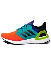 adidas - Ultraboost 20 Shoes Blue/green/orange - Lyst