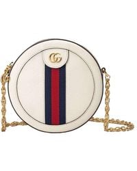 Gucci - (Wmns) Ophidia Logo Stripe Webbing Leather Chain Shoulder Messenger Bag Mini - Lyst