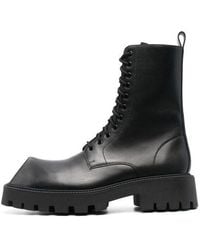 Balenciaga - Rhino 25Mm Lace Up Boots Smooth Calfskin' - Lyst