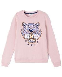 KENZO - (Wmns) Classic Tiger Head Printing Round Neck Hoodie - Lyst