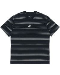 Nike - Sportswear Embroidered Logo Stripe Loose Knit Sports Short Sleeve - Lyst