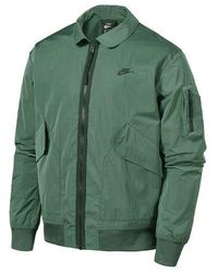 Nike - Sportswear Woven Lapel Solid Color Sports Jacket - Lyst