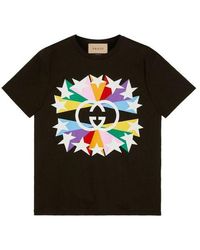Gucci - Fw21 Interlock Double G Printing Cotton Short Sleeve T-shirt - Lyst