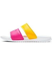 Nike - (Wmns) Benassi Duo Ultra Slide 'Metallic Summit' - Lyst