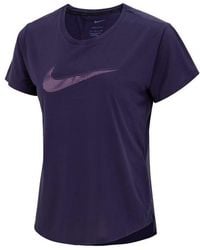 Nike - (Wmns) As W Nk Df Swoosh Hbr Ss Top - Lyst