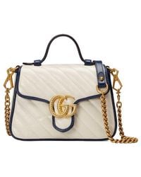 Gucci - (Wmns) Gg Marmont Logo Colorblock Leather Chain Handbag Mini Retro - Lyst