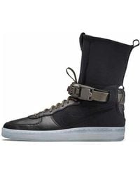 Nike - Acronym X Lab Air Force Downtown 1 Hi Sp 'black Olive' - Lyst